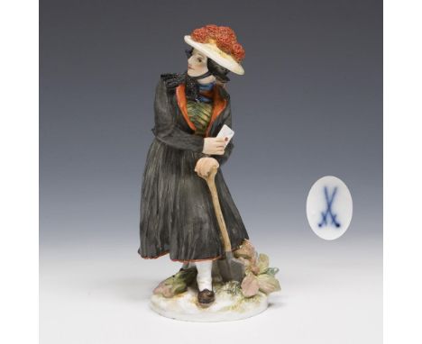 Bäuerin aus Baden. Meissen. 1898-1923. Modell-Nr. Q 190 y.             Höhe: 15 cm.             Modell von Hugo Spieler 1897-