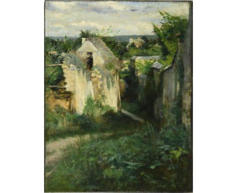             Monogrammist: Landschaft FrankreichÖl/Holz. Rechts unten monogrammiert. 19. Jh. 35 x 27 cm.             Schmale G