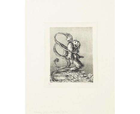                     WEBER,             Andreas Paul(1893 Arnstadt - 1980 Schretstaken)    "Der Regreß"Lithografie. Bleistifts
