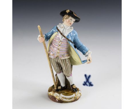 Gärtner mit Stab. Meissen. Knaufschwerter, ab 1850-1924, 1. Wahl. Modell-Nr.: 20. Entwurf: 1750/60.                     KAEND
