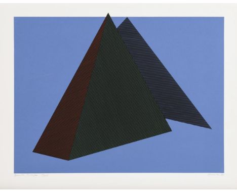                     HAESSLE,             Jean Marie(*1939 Buhl)    "Bermuda Triangle"Farbsiebdruck. Bleistiftsignatur. [19]80
