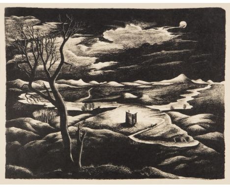                     MENSE,             Carl(1886 Rheine - 1965 Königswinter)    Italienische LandschaftLithographie. 29 x 37 
