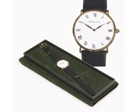  Extrem flache Armbanduhr in Gold. AUDEMARS PIGUET. Referenz-Nr. BA 14672, Werk-Nr. 275407, Gehäuse-Nr. C 69871. 750er Gelbgo