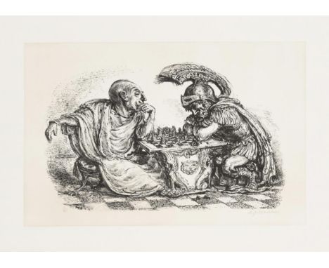                     WEBER,             Andreas Paul(1893 Arnstadt - 1980 Schretstaken)    "Rom und Karthago (Scipio und Hanni