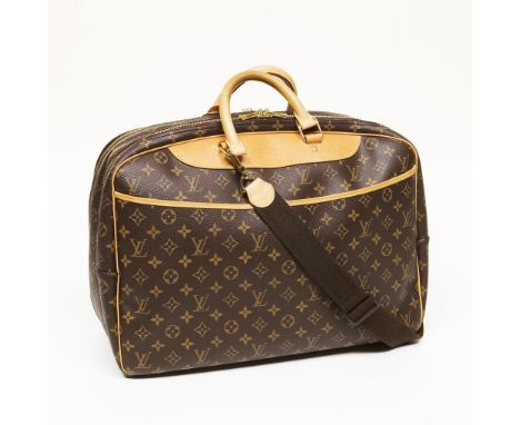 Louis Vuitton-Reisetasche mit Schultergurt.  46 x 36 x 26 cm. Paris, Made in France, Modell Alizé 24 Heures NM, Modell-Nr. M 