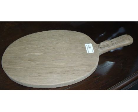 Oak Robert Thompson 'Mouseman' cheese board