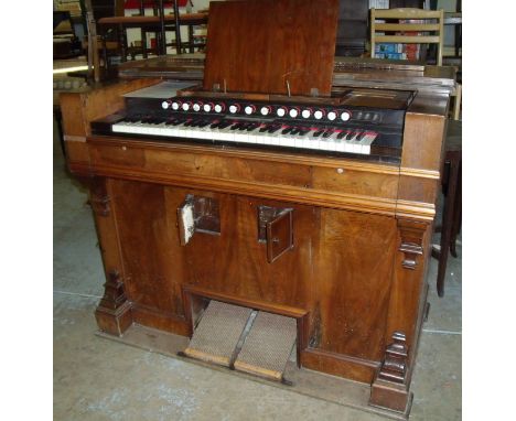 Victorian Walnut cased harmonium by  PHJ Trayser & Co