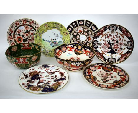 A ROYAL CROWN DERBY IMARI DECORATED PLATE, patent number 2451, together with a further Crown Derby plate, patent number 353, 