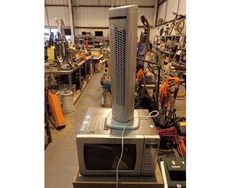 Panasonic two shelf microwave Dimension 4 and a tower heater