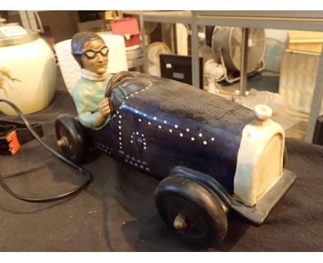 Ceramic racing car L: 28 cm 