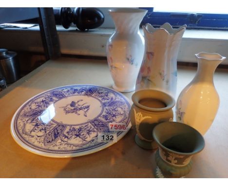 Mixed ceramics Wedgwood sage jasperware Aynsley and Spode 