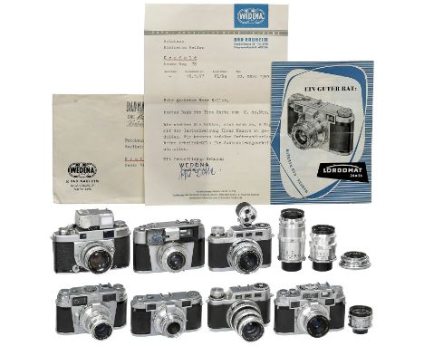 35mm-Systemkameras mit Wechselobjektiven1) Minolta, Japan. Minolta Super A, Entfernungsmesser und Verschluß laufen, mit Super