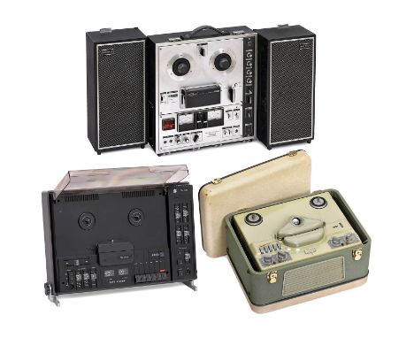 3 Tonbandgeräte1) Sony Stereo-Musik-Kontroll-Center TC-630, ab 1968, Japan, Spulentonband mit eingebautem Verstärker mit hoch
