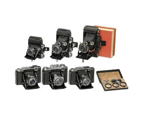 Sammlung aller Formate der Super IkontaZeiss Ikon, Dresden und Stuttgart. 1) Super Ikonta 530/15 für 6,5 x 11 cm, Nr. Y59464,