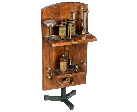 Drahtloser Telegraphie-Kohärer-Empfänger von Meiser &amp; Mertig, um 1905Werkstätten für Präzisionsmechanik, Dresden. Vollstä