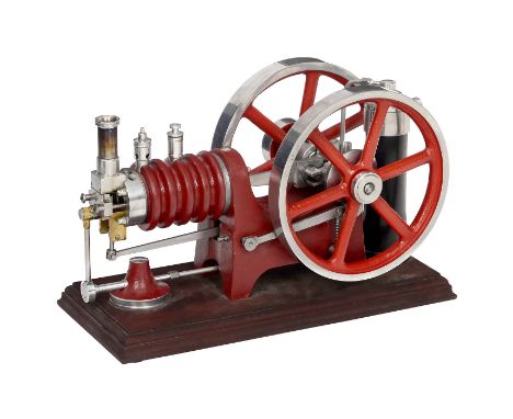 Einzylinder-VakuummotorHeißluftmotor "Flammenfresser", atmosphärischer Motor, bei dem der äußere Luftdruck die Arbeit leistet