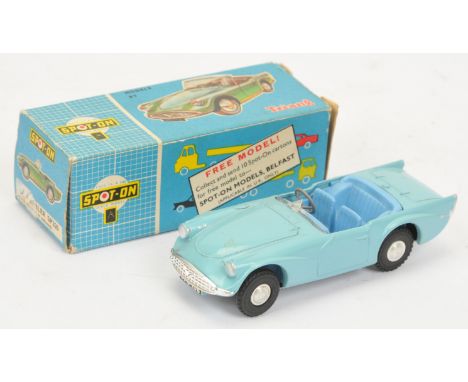 Triang Spot On 215 Daimler SP250 - Light blue body, mid blue interior with grey steering wheel, chrome trim to front, cast sp