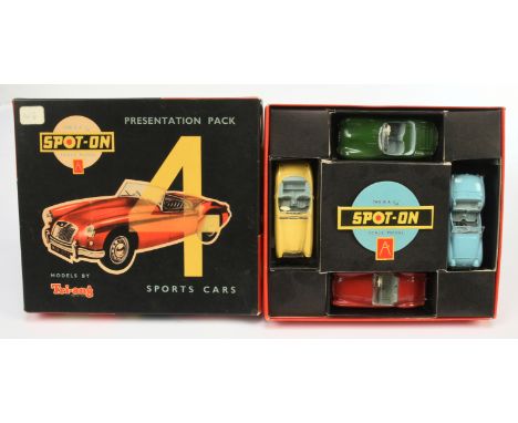 Triang Spot On Presentation Sports Cars Set - to include (1) Triumph TR3 - Light-blue body, grey interior with black steering