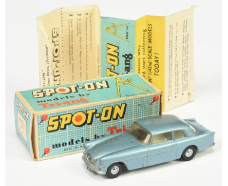 Triang Spot On 115 Bristol 406 - Steel blue body, cream interior with black steering wheel, silver trim and cast spun hubs - 