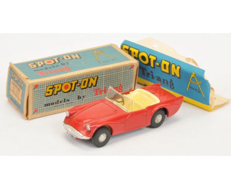 Triang Spot On 215 Daimler SP250 - Red body with cream interior and black steering wheel, chrome trim to front and cast spun 
