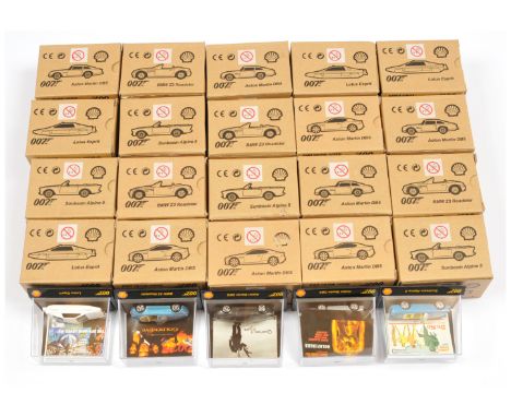Shell Collection "James Bond" Smaller Scale Cars A group To Include 4 X Lotus Esprit, 4 x BMW Z3, 4 x Aston Martin DB5, 4 x S
