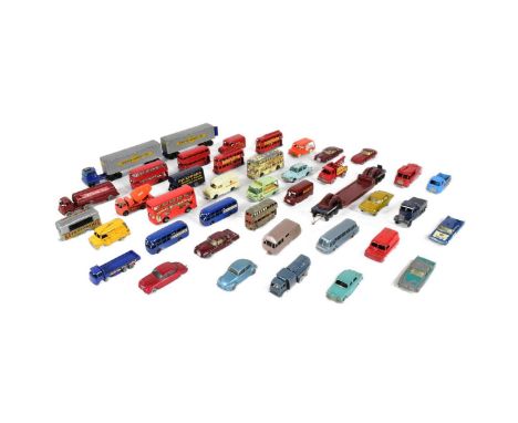 Diecast - a collection of vintage Lesney made Matchbox diecast model cars and other vehicles to include; Opal Diplomat, Austi