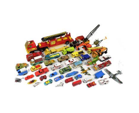 Diecast - a collection of vintage diecast model cars and other vehicles together with Tonka tinplate and plastic models. Diec