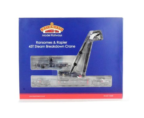 Model Railway - an original Bachmann made ' Branch Line ' OO gauge model railway set No. 38-802 Ransomes &amp; Rapier 45T Ste