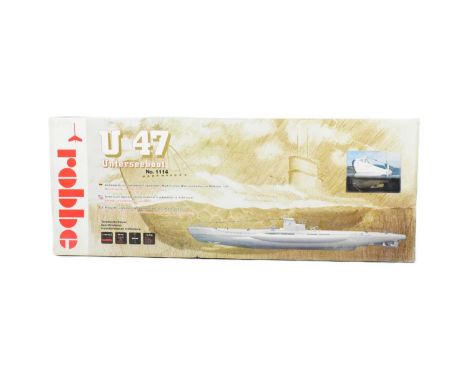 Model Kits - a vintage Robbe (Germany) 1/40 scale plastic model kit of a WWII German U-Boat Submarine. The kit appears unused