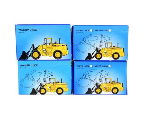 Diecast -x4 Volvo Construction Equipment 1/50 scale boxed diecast models comprising L180C High Lift and Compactors and Volvo 