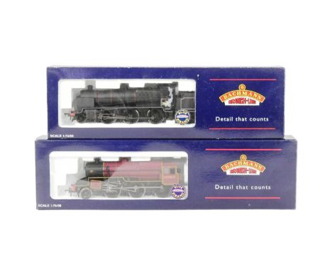 Model Railway - x2 Bachmann made ' Branch Line ' OO gauge model railway trainset locomotives comprising; 32-151 Class N 2-6-0