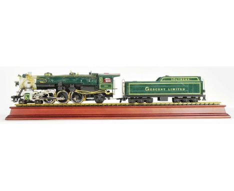 Model Railway - a vintage 1980s (1989) Franklin Mint precision 1/87 scale HO gauge model railway trainset locomotive engine '