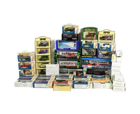Diecast - a collection of assorted boxed diecast models of various scales and makers to include; Lledo Days Gone, Oxford Diec