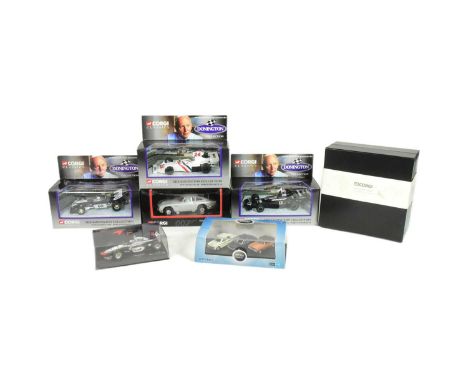Diecast - a collection of assorted diecast model cars to include x3 Corgi John Surtees Donington Collection Formula race cars