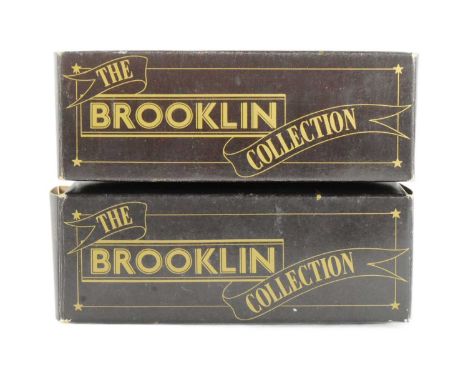 Diecast - x2 Brooklin Models 1/43 scale diecast model cars comprising; 1940 Ford Sedan Delivery ' Ford Service ' and Edsel Ci