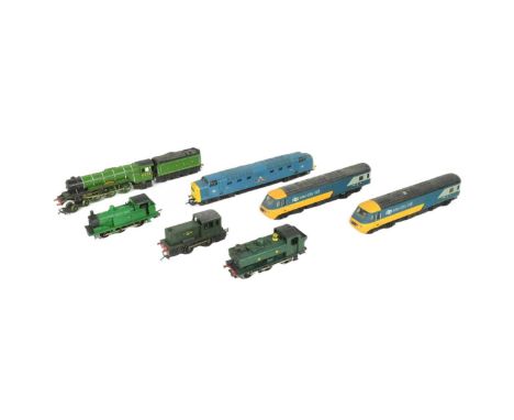 Model Railway - a collection of OO gauge model railway trainset locomotive engines to include; Hornby Inter-City, Lima The Fi