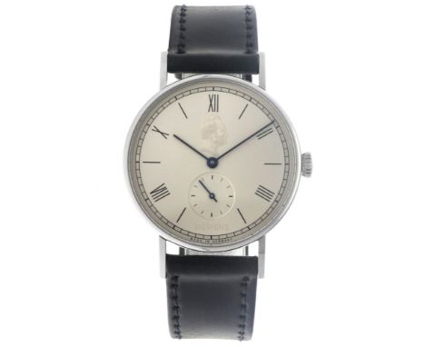 No Reserve - Nomos 'Glashütte anniversary watch Ludwig for Siemens' 207/40600 - Men's watch - 2023. Case: steel - strap: leat