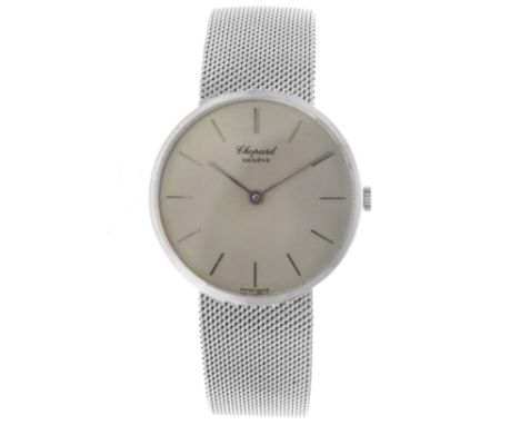 Chopard Vintage solid 18K. 1013 - Men's watch - approx. 1990. Case: white gold (18K.) - bracelet: white gold (18K.) - manual 