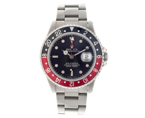 Rolex GMT-Master II 'coke' 16710 - Men's watch - R-serial approx. 1987. Case: steel - bracelet: steel - automatic - box - las