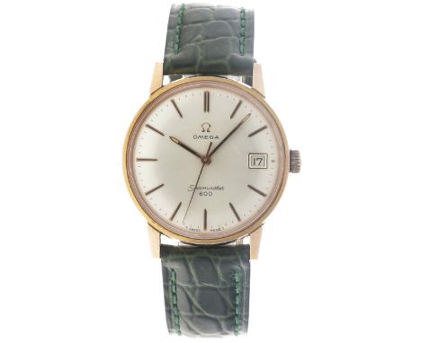 No Reserve - Omega Seamaster 600 136.011 - Men's watch - ca. 1965. Case: gold-plated - strap: leather - manual - condition: g