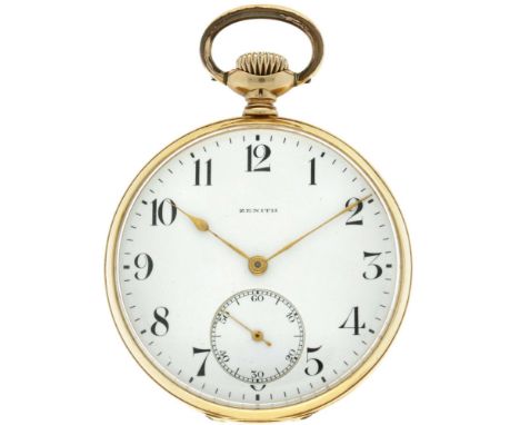 No Reserve - Zenith Grand Prix Paris 1900 14K. - Men's pocket watch - approx. 1900. Case: yellow gold (14K.) - manual winding