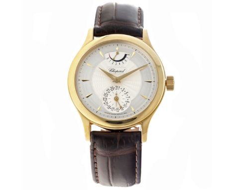 No Reserve - Chopard L.U.C Quattro 16/1863 - Men's Watch.  Case: yellow gold (18K.) - strap: leather, 18k golden buckle - man