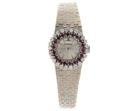 Jaeger-LeCoultre Vintage 18K. Whitegold - Ladies watch. Case: white gold (18K.) - bracelet: white gold (18K.) - manual - cond