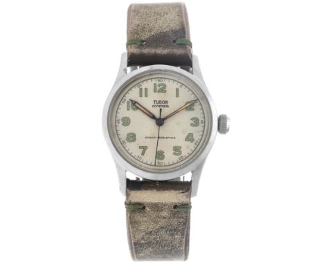 No Reserve - Tudor Oyster Vintage 4455 - Men's watch. Case: steel - strap: leather - manual - last service: August 2022 - con