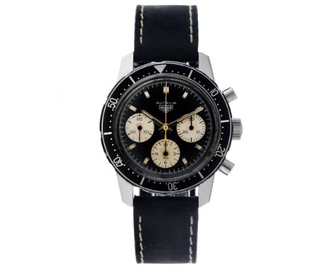 No Reserve - Heuer Autavia 2446, Valjoux 72 - Men's watch - Mark 1 - 1968. Case: steel - strap: leather - manual winding - bo