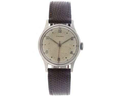No Reserve - Longines Vintage - Men's watch - 1948 Case: steel - strap: leather - manual - condition: good, movement function
