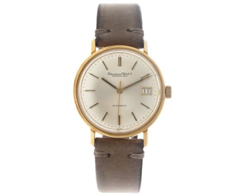 No Reserve - IWC Vintage 18K. 1889090 - Men's watch. Case: yellow gold (18K.) - strap: leather - automatic - condition: good,