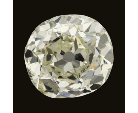 3.07 ct.  HRD certified natural diamond. Shape: old mine cut, weight: 3.07 ct. colour: K, clarity: SI1, polish: very good, sy
