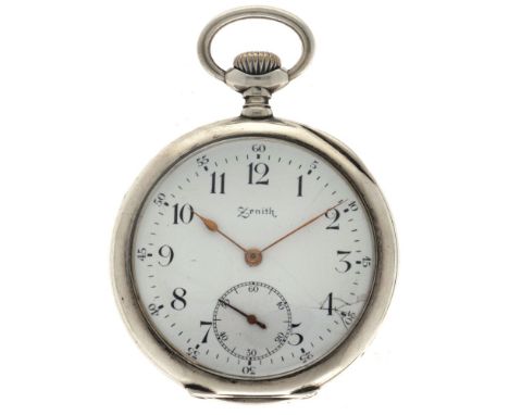 No Reserve - Zenith Grand Prix Paris 1900 - Men's pocket watch - approx. 1896. Case: silver (800/1000) - manual winding - con