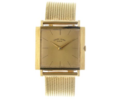 Favre-Leuba Vintage 18K - Men's watch.  Case: yellow gold (18K.) - band: yellow gold (18K.) - manual - condition: good, movem
